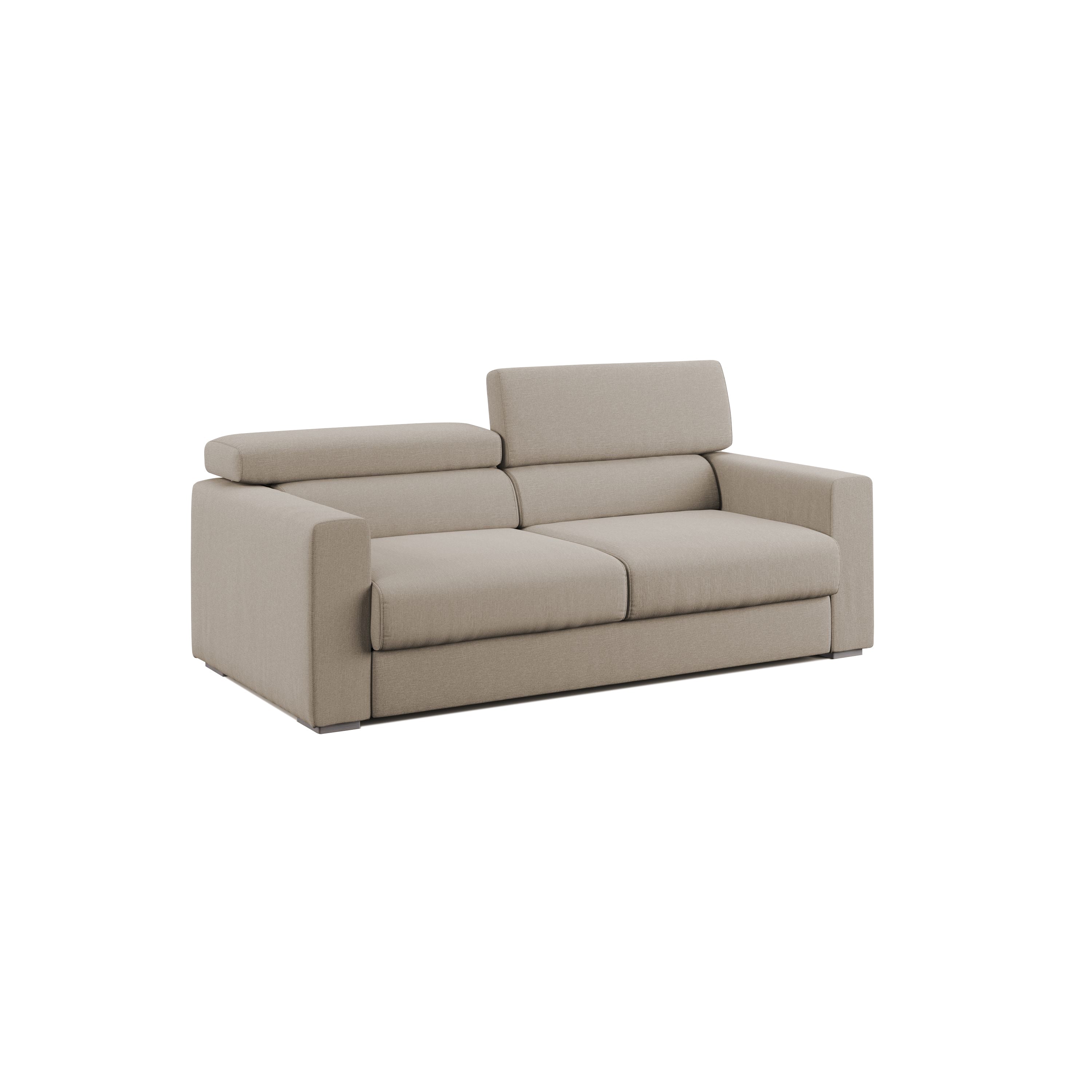 Dylan Divano con pouf estraibile 188 cm beige