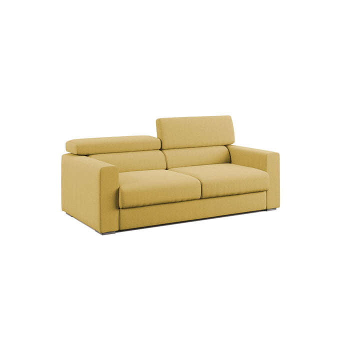 Dylan Divano con pouf estraibile 158 cm giallo