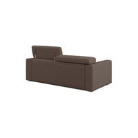 Dylan Divano con pouf estraibile 188 cm marrone