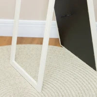 Specchio Illuminato con Luci LED Regolabili e Pulsante Touch, in Vetro e MDF, 40x5x160 cm, Bianco