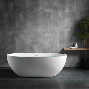 Vasca da bagno free standing silja artificial stone bianco opaco matt *** confezione 1