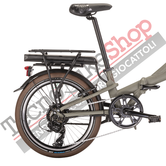 Bicicletta Elettrica A Pedalata Assistita MBM E-Metro 20"-Verde