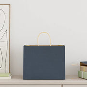 Sacchetti di Carta 250 pz con Manici Blu 32x22x24 cm 4101707