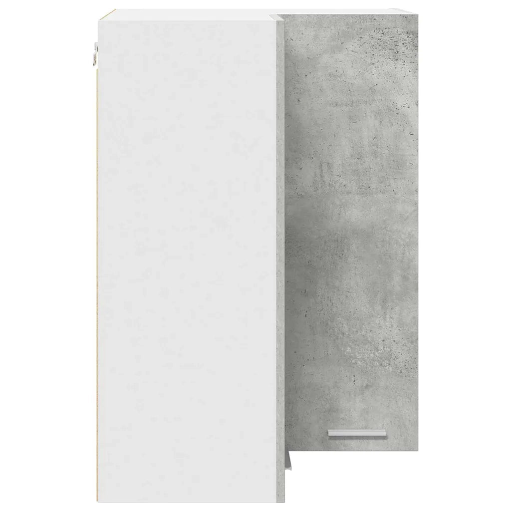 Armadio pensile Grigio Cemento e Bianco 57 x 57 x 80 cm 884293