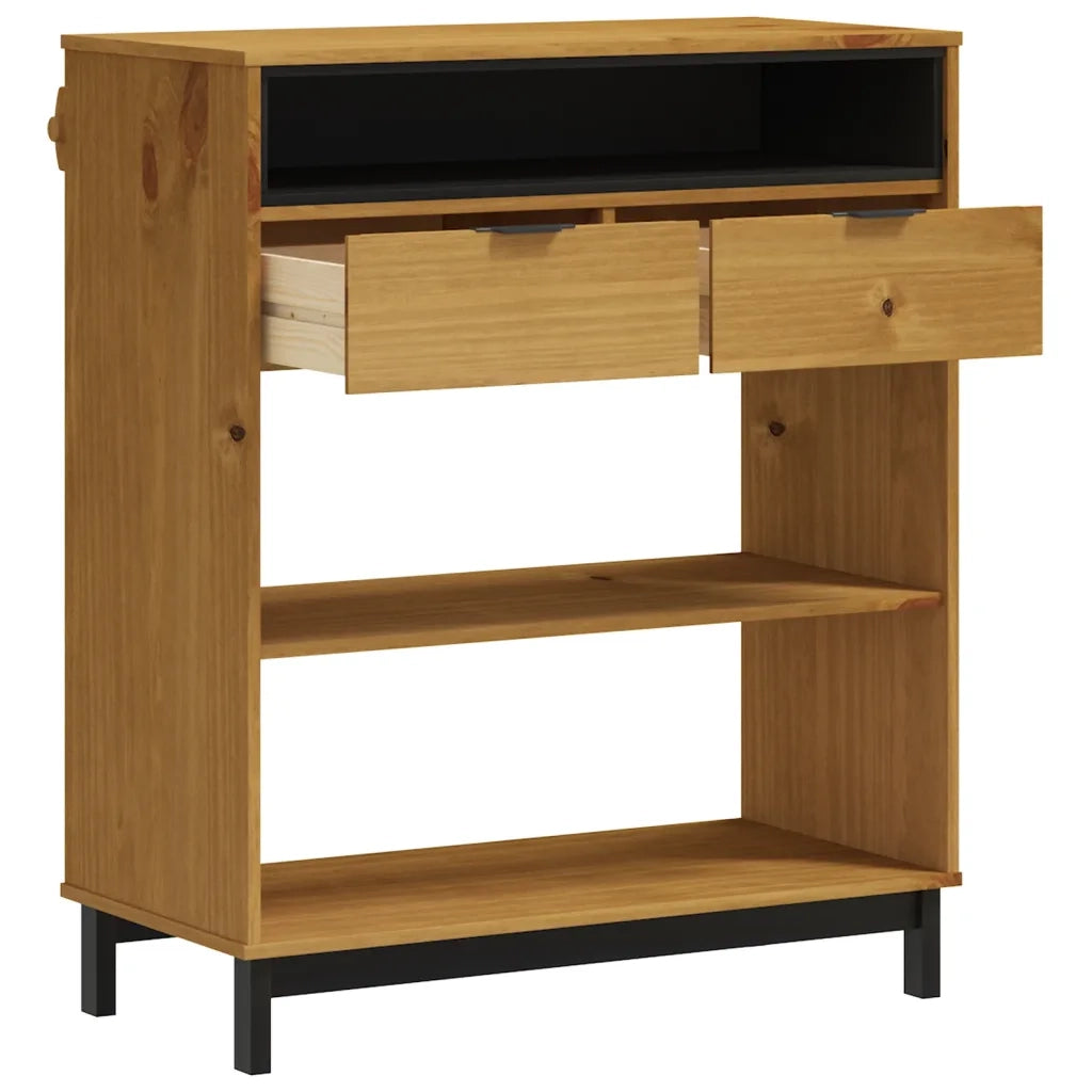 Tavolino da Bar FLAM 92x45x110 cm in Legno Massello di Pino 357824