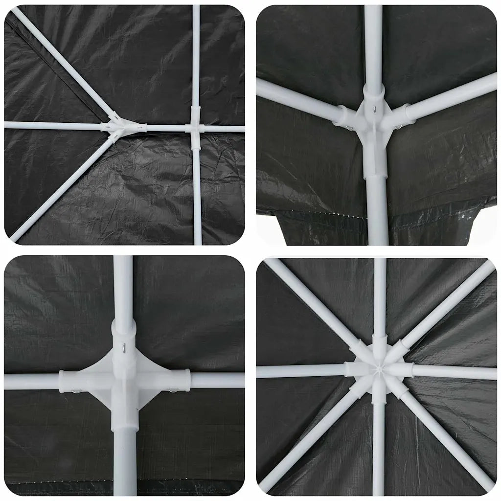 Tenda Party Antracite 400 x 400 x 266 cm Polietilene e Acciaio 42003423