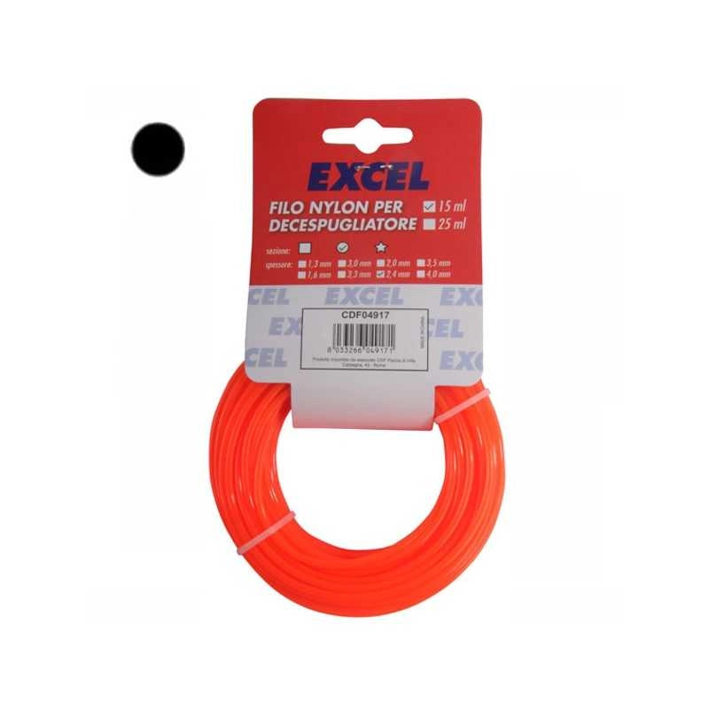 Filo Nylon Tondo mm 2,4 m 15 Excel 04917