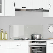 Schienale da Cucina  Clear 110x40x0.6 cm in Vetro Temperato