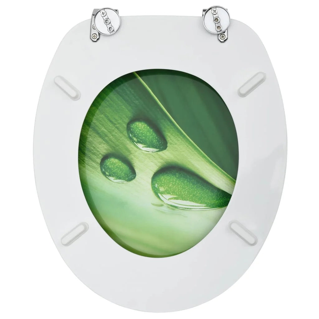 Sedile WC con coperchio MDF design gocce d'acqua 02_0002929