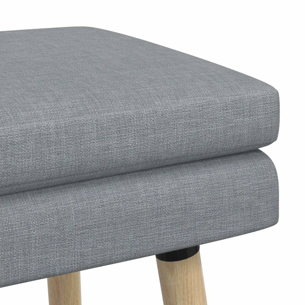 Panchina a doppio strato Grigio Chiaro 60 x 40 x 46 cm Tessuto 42038417