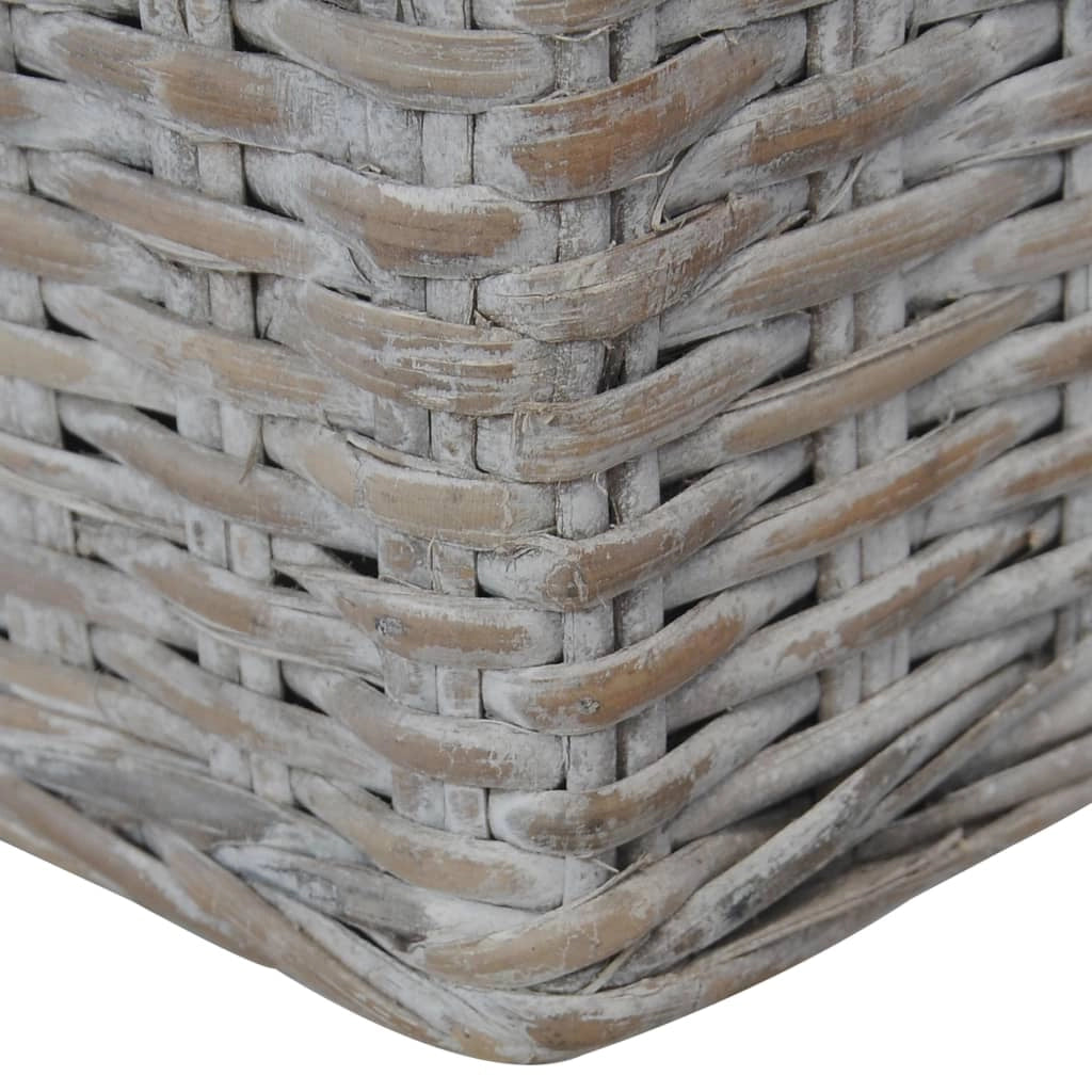 Divano a 2 posti per soggiorno arredamento per la casa con cuscini in rattan grigio naturale 02_0019624