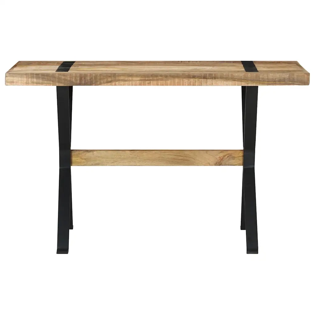 Tavolo da Pranzo 120x60x76 cm in Legno di Mango Grezzo cod mxl 18696