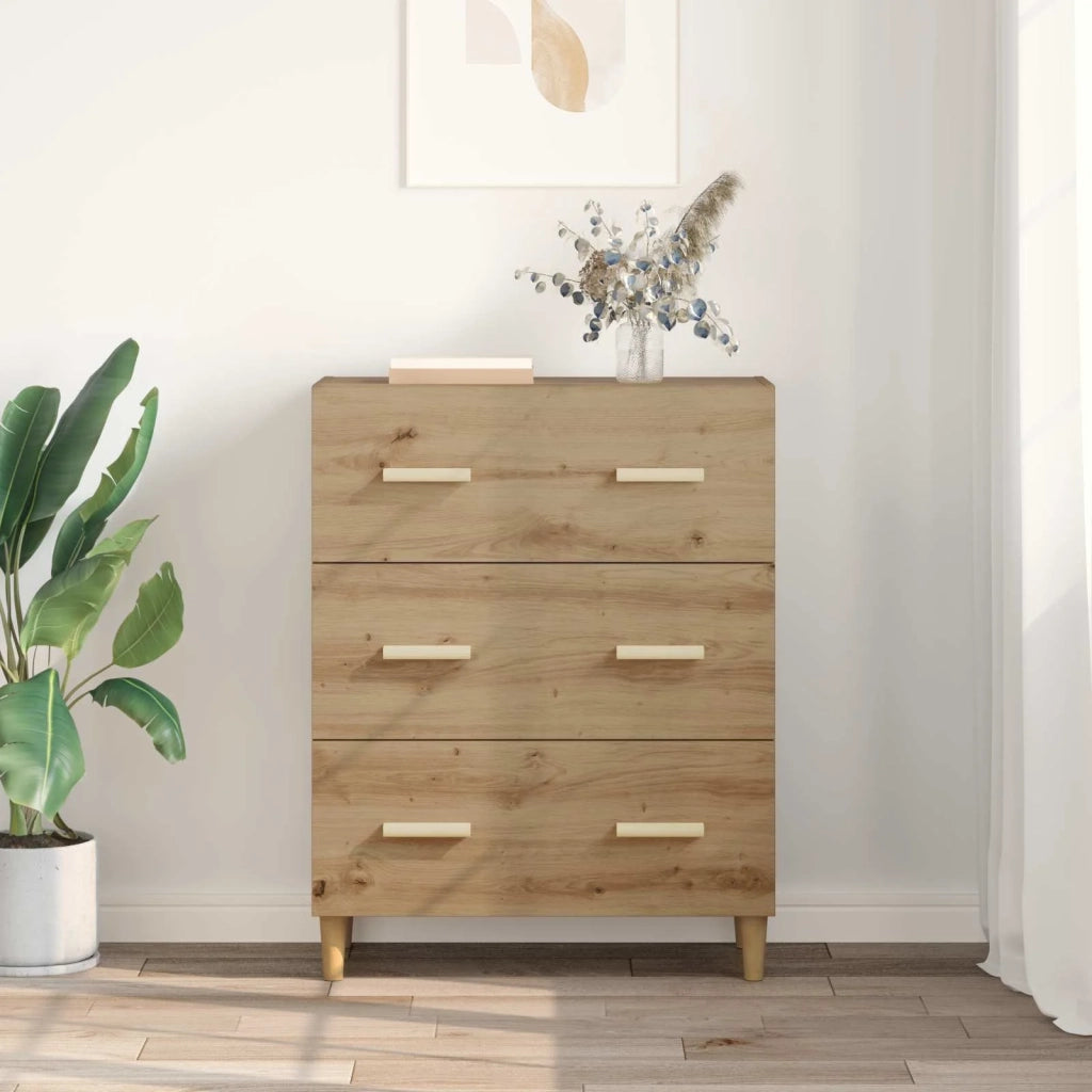 Credenza Rovere artigianale 69,5 x 34 x 90 cm Legno multistrato 880635