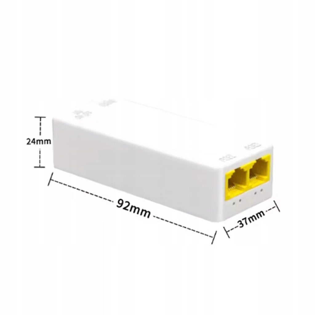 Ripetitore POE NetPro POE012-S – 2x RJ45, 10/100Mbps, Fino a 250m | Compatibile IEEE802.3af/at | Certificato CE RoHS FCC