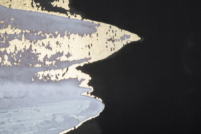 Stampa Dipinta Halfy 80x3x120 cm in Legno e Tessuto