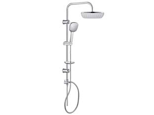COLONNA DOCCIA LUSSO CROMATA QUADRA  soffione cm.22,5x22,5    AGLAIA