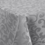 Tavolo Coprente Pieghevole 100x140cm Coprente Polyester Tavolo Coprente Jacquard Tovaglie da Tavolo Ornamenti Facile da Pulire, Resistente ai Contaminanti, Grigio