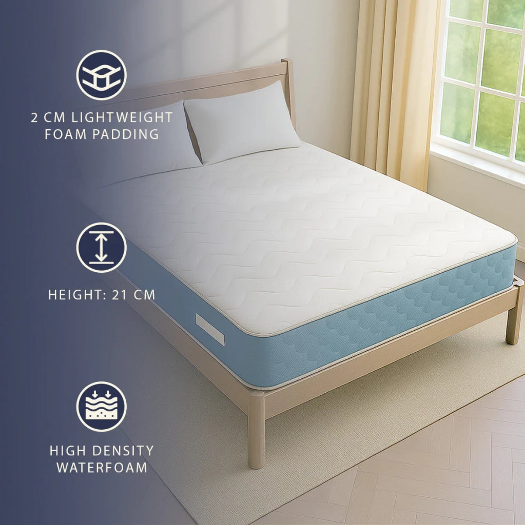 Materasso Ortopedico 120x190 cm con Altezza di 21 cm | Ergonomico e Traspirante | Made in Italy
