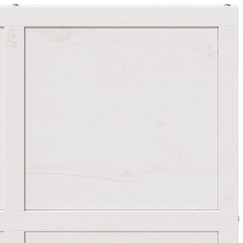 Porta del Granaio Bianca 90x208 cm in Legno Massello di Pino 850642