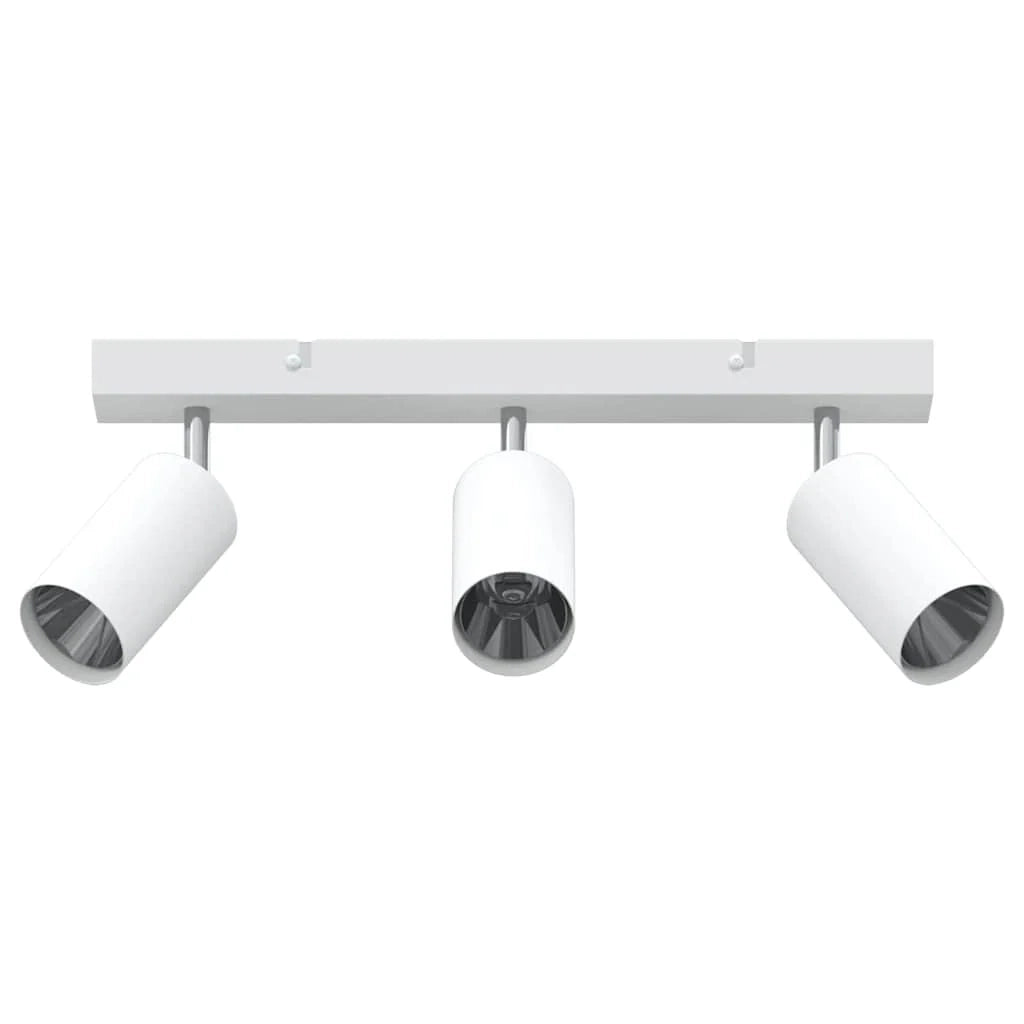 Faretto da soffitto moderno orientabile per interni 38 x 5,5 x 16,5 cm metallo bianco 02_0058306