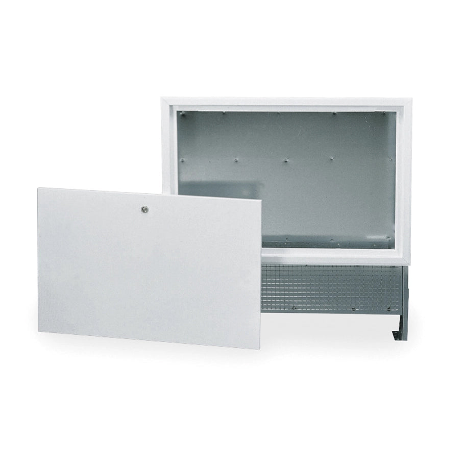 CASSETTA IN ACCIAIO BIANCA PER COLLETTORI- mm 850x720x90- ATON- pezzi 1