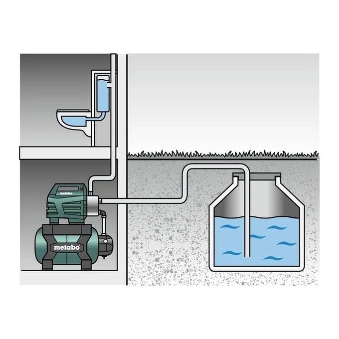 Metabo 600975000 pompa ad acqua 1300 W Pompa a spostamento positivo 5,5 bar 6000 l/h
