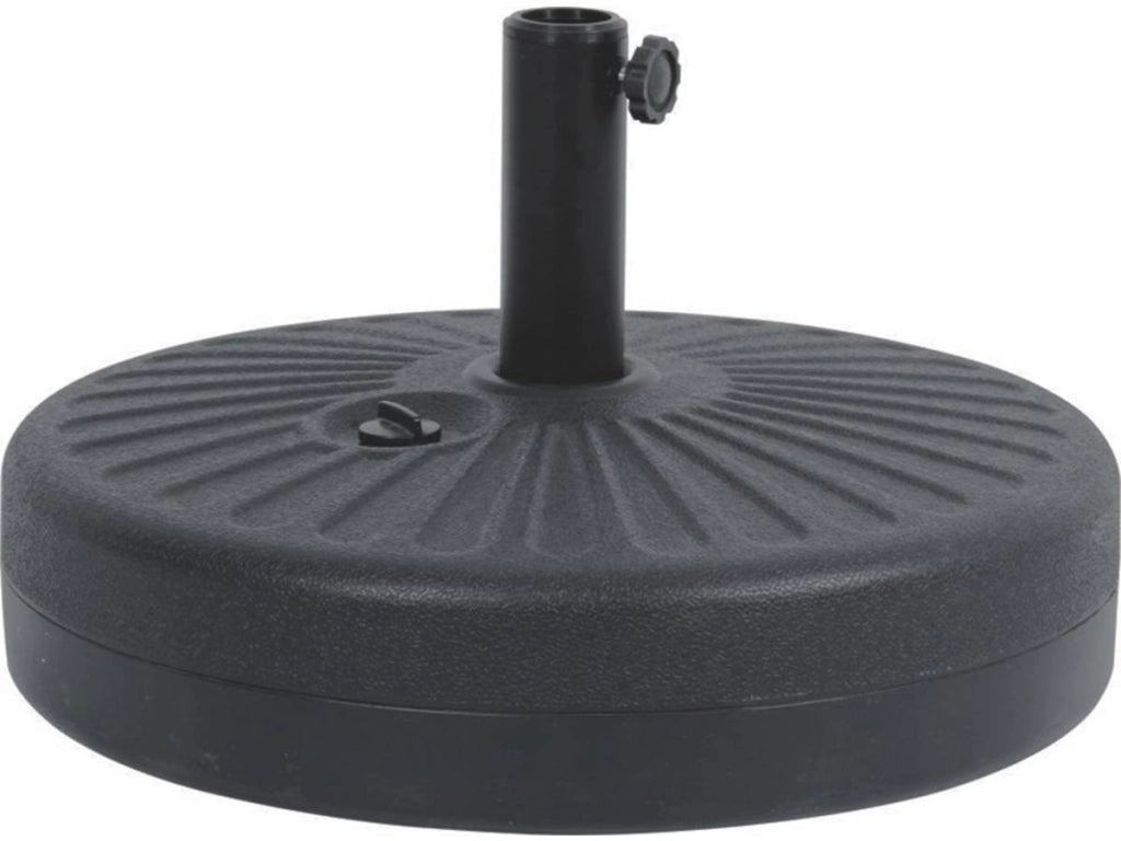 Ombrellone da giardino dritto Alu "Sol" - Rotondo - Ø 3m - Grigio - con zavorra