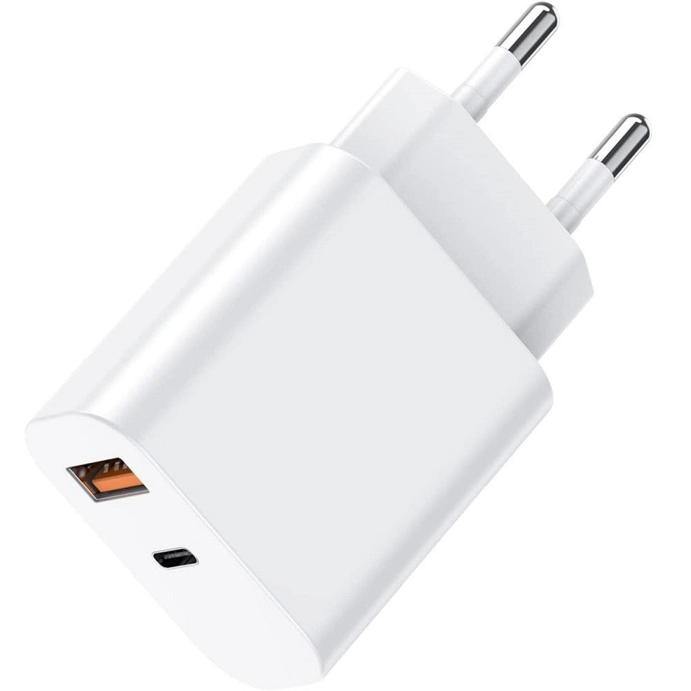 Trade Shop - Caricatore 20w Usb A Usb C Pd 3.0 Per Iphone Xiaomi Huawei Samsung Caricabatteria -