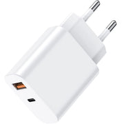 Trade Shop - Caricatore 20w Usb A Usb C Pd 3.0 Per Iphone Xiaomi Huawei Samsung Caricabatteria -