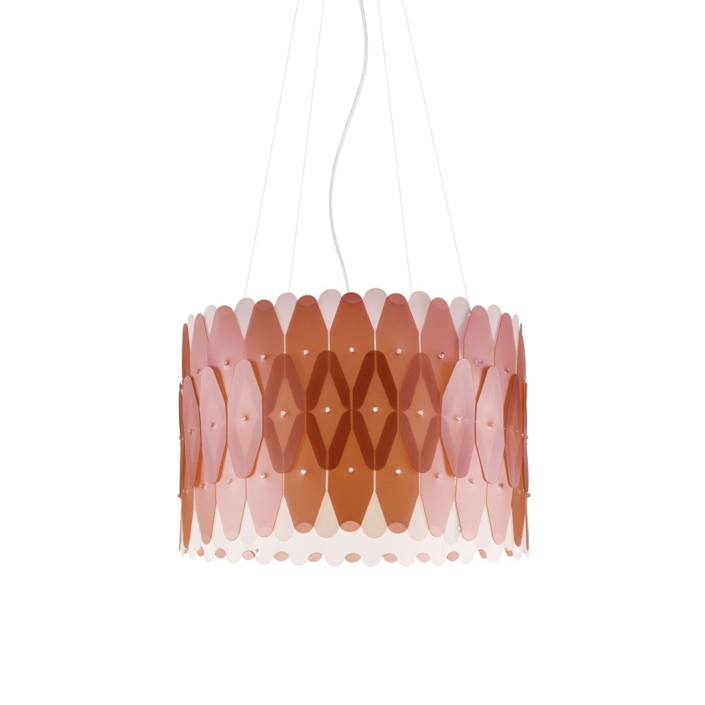 Lampadario Moderno Amanda Polilux ® Rame E Metallo Cromo 3 Luci E27