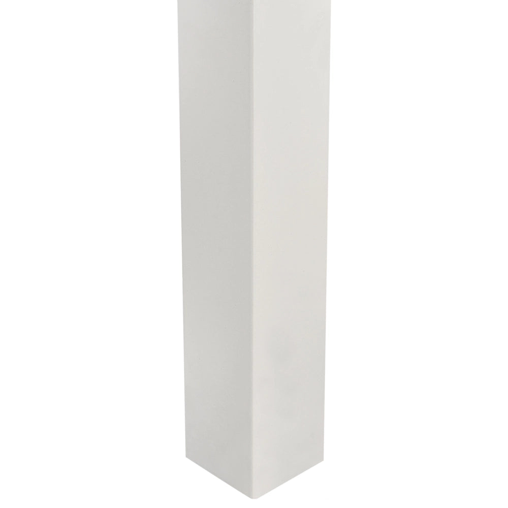 Letto singolo alto per bambini in legno di caucciù con rete a doghe in legno bianco 90 x 200 cm cameretta