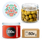 KADAX Sonka vasetti 330ml 50pz 82mm + coperchio "Folklore"
