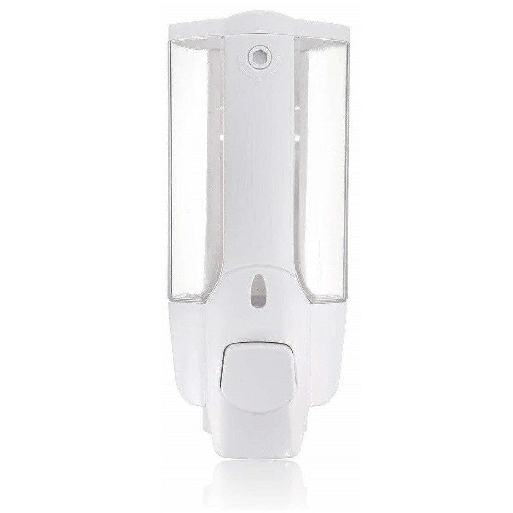 Trade Shop - Dispenser Sapone Da Muro 350 Ml Con Viti Di Montaggio Erogatore Dosatore 69412 -