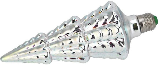 Lampada LED a forma di albero di Natale - E27 - 6W - economica in energia - lampade a effetto fuoco 3D - illuminazione calda e decorativa