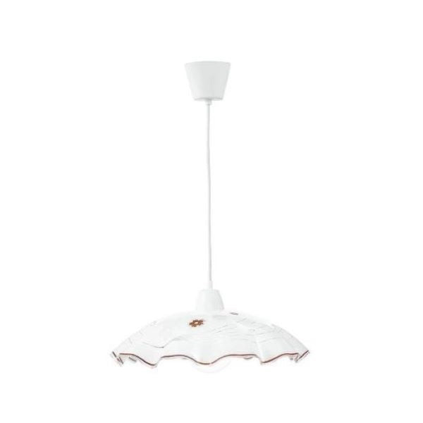 LAMPADARIO SOSPENSIONE IN VETRO DIAMETRO 42 CM 1XE27 VICTORIA FAN EUROPE