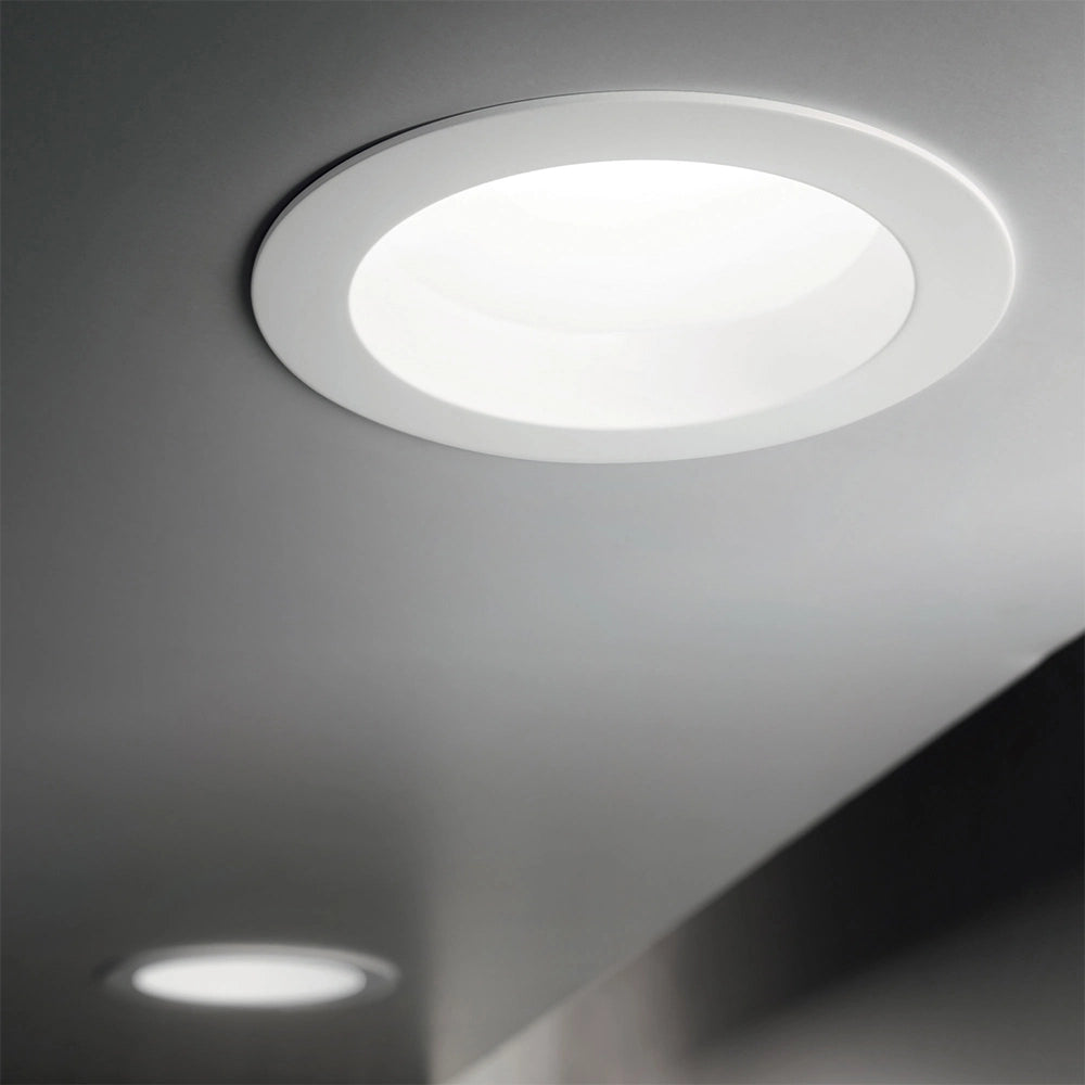 Faretto A Incasso Basic Fi Alluminio Bianco Led 10W 3000K D10,3Cm