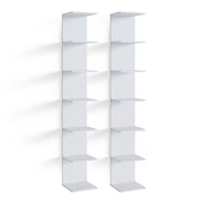 Scaffale a muro Paolo Bianco 28 x 190 cm Set di 2 Vicco