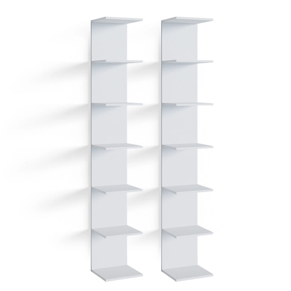 Scaffale a muro Paolo Bianco 28 x 190 cm Set di 2 Vicco