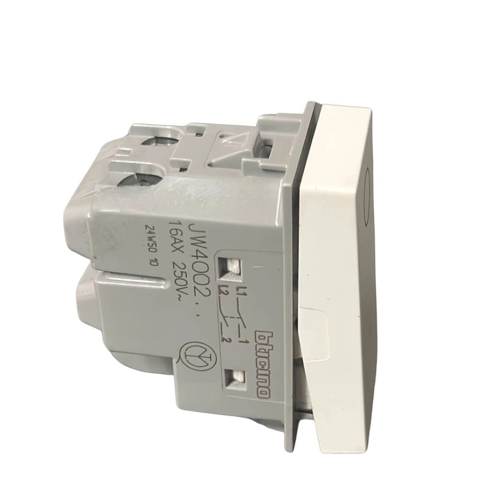Bticino jw4002 interruttore bipolare 2p 16a 250vac bianco modulare