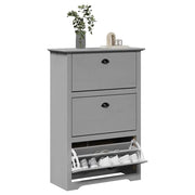Scarpiera BODO Grigia 80x35x118 cm