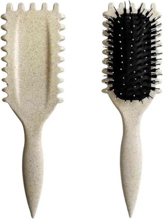 Borsetta per definire le ciocche - Spazzola anti-arruffatura per capelli ricci - Per capelli 2A a 4C - Senza strappare - Spazzola per styling capelli ricci