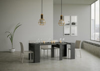 Consolle Allungabile 90-308x48x77 cm in Nobilitato Grigio