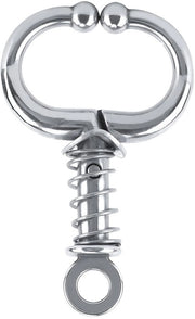 Accessorio per allevamento in acciaio inossidabile - Blocco automatico - Prestazioni elevate - Superficie liscia - Diametro interno 7 cm - Anello per neusstang