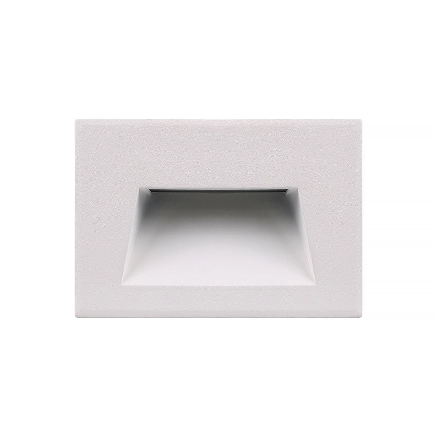 FARETTO BIANCO A LED SEGNAPASSO DA 5W PER INTERNI ED ESTERNI - CON CCT SWITCH COLORE LUCE PER GIARDINI SCALE E VIALI COMPATIBILE CON CASSETTA 503