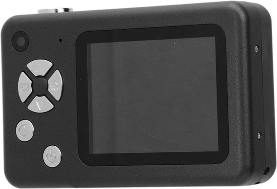 Registrazione Full HD 25K 48 MP - Zoom digitale 8X - Mini-camcorder compatto per principianti - Cadeau per bambini (Nero) con funzione di puntopname digitale