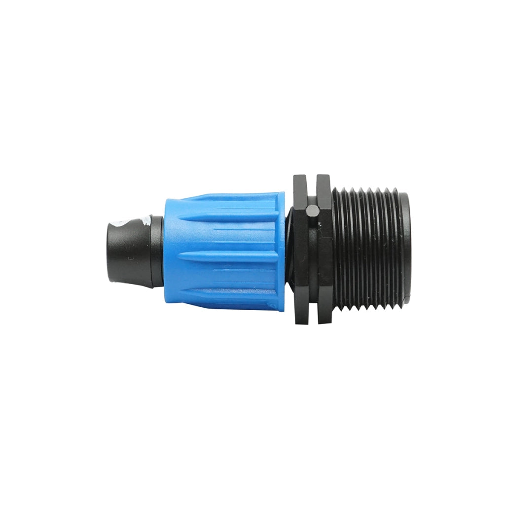 Giunto per collegamento di tubo di gocciolamento D16mmx3/4 pollice con filettatura esterna per sistemi di irrigazione