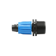 Giunto per collegamento di tubo di gocciolamento D16mmx3/4 pollice con filettatura esterna per sistemi di irrigazione