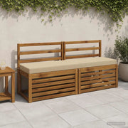 Cuscini per Panchina a 2 Pezzi SOEST 2 pz 100% Poliestere Beige 949919