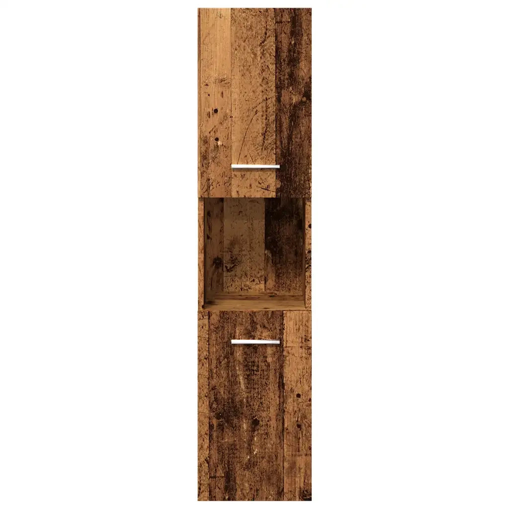 Set Mobili da Bagno 4 pz Legno Antico in Legno Multistrato 3328599