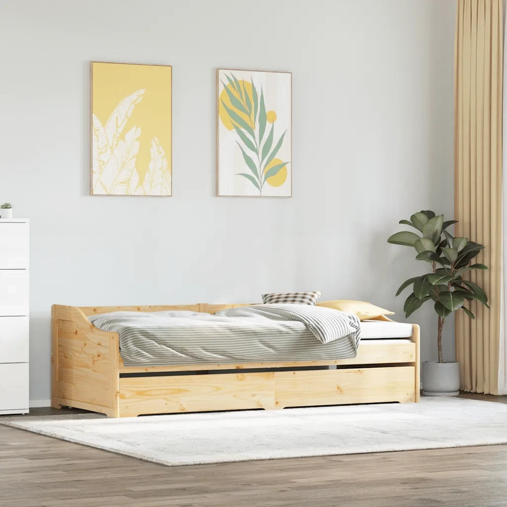 Lettino con Rotelle senza Materasso-Struttura Letto IRUN 90x200 cm